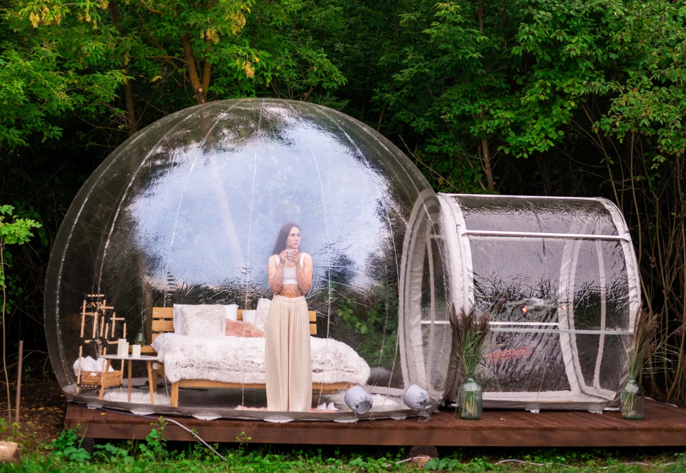 outdoor clear bubble tent